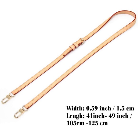 Vachetta crossbody strap for LV - Picture 6 of 7